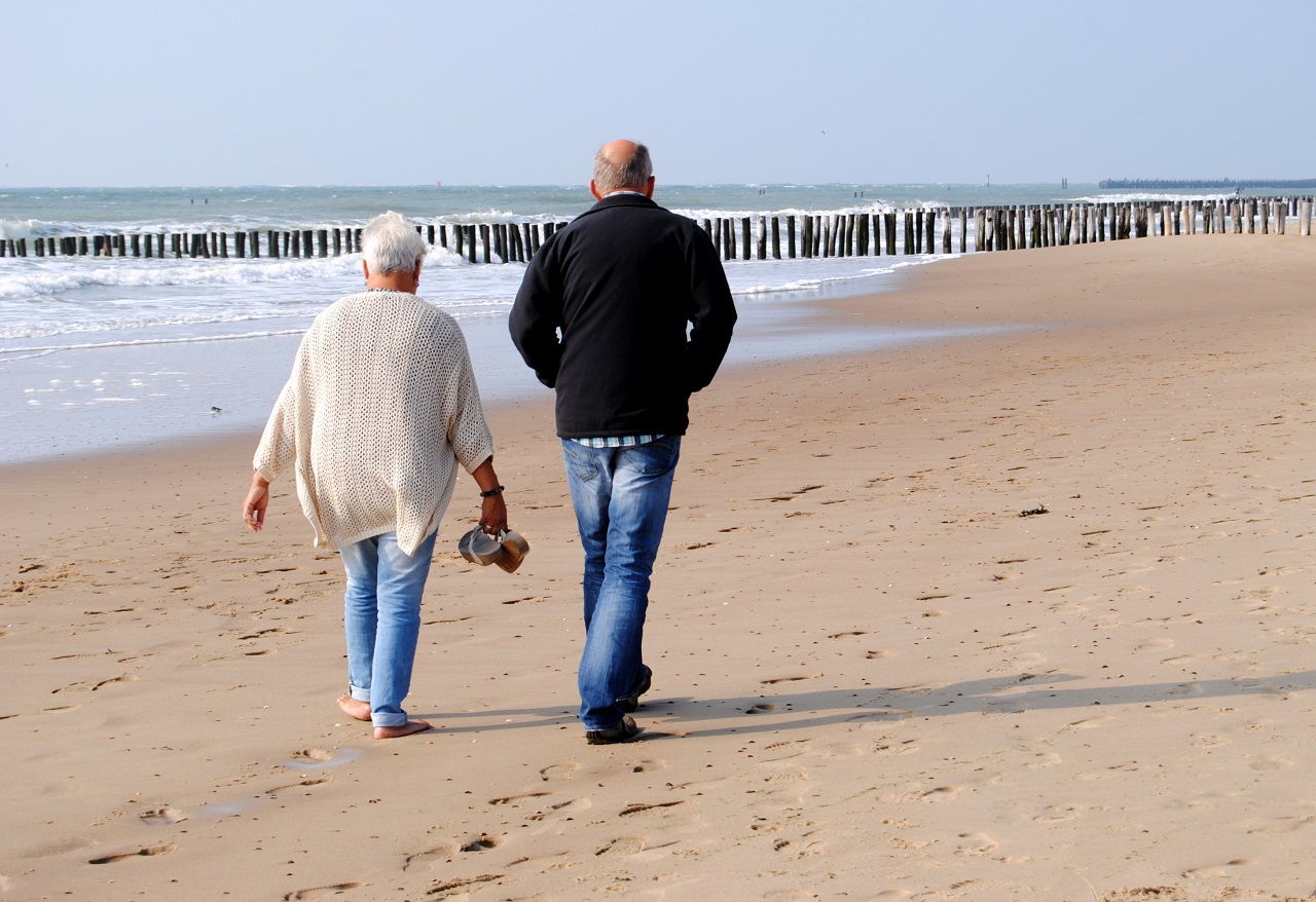 Senioren Paar am Strand